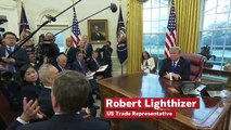 Trump Disagrees With Trade Chief In Front Of Chinese Officials And The Press