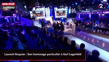 Laurent Ruquier tacle les Gilets jaunes pour son hommage à Karl Lagerfeld (vidéo)