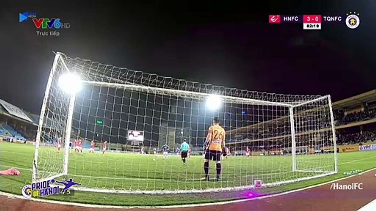 Hoàng Vũ Samson ghi tên lên bàn tỷ số sau tình huống nỗ lực tạt bóng của Văn Hậu | HANOI FC