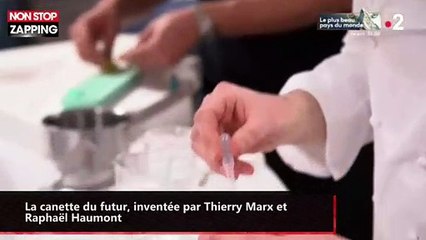 Ecologie : La canette du futur, inventée par Thierry Marx et Raphaël Haumont (vidéo)