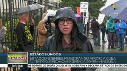 Washington: muestran apoyo a Cuba y rechazan injerencia contra Vzla