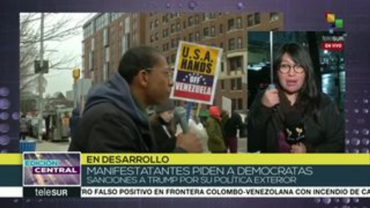 Estadounidenses exigen cese de hostilidades contra Venezuela