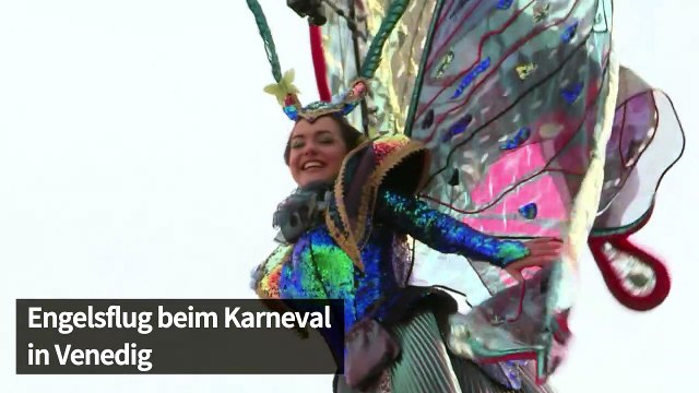 Traditioneller Engelsflug läutet Karneval in Venedig ein