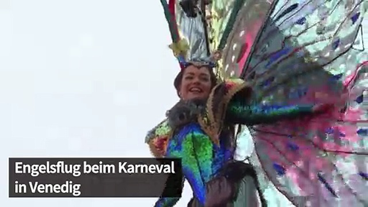 Traditioneller 'Engelsflug' läutet Karneval in Venedig ein