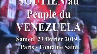 Soutien au peuple du Venezuela - Intervention de Jean-Luc Pujo - Samedi 23 février 2019 - PARIS