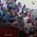 Staged chaos at Venezuelan border