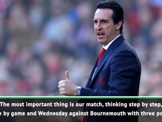 Video herunterladen: We can't control Tottenham's results - Emery focused on Arsenal