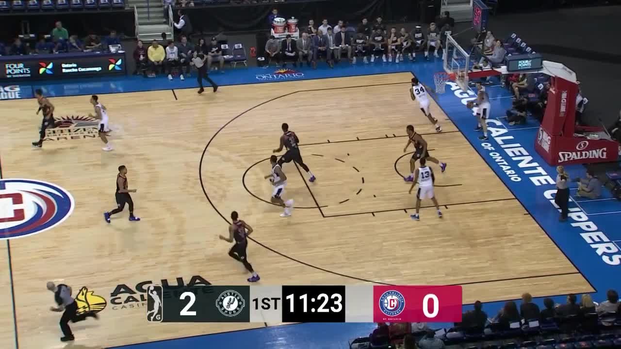 Desi Rodriguez attacks the rim!
