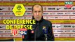 Conférence de presse AS Monaco - Olympique Lyonnais (2-0) : Leonardo JARDIM (ASM) - Bruno GENESIO (OL) / 2018-19