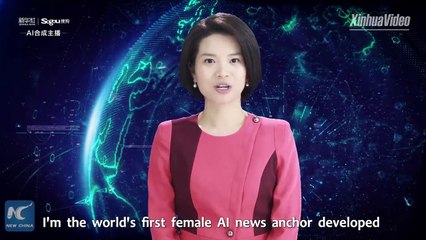 Xinhua unveils world's first female AI news anchor