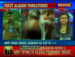 Karuna Memorial Service_ Amit Shah sends Gadkari as BJP representative