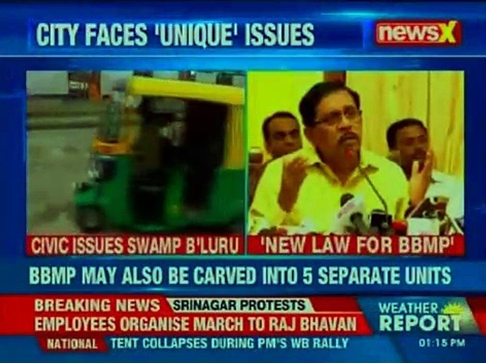 BBMP needs new law as Bengaluru faces unique issues