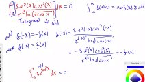 Evaluate the definite integral from equal but opposite bounds using odd function definition