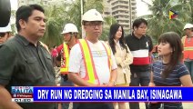 Dry run ng dredging sa Manila Bay, isinagawa