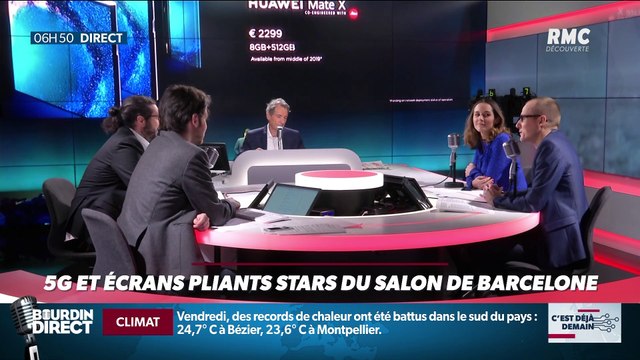 La chronique d'Anthony Morel : 5G et écrans pliables, stars du salon de Barcelone - 25/02