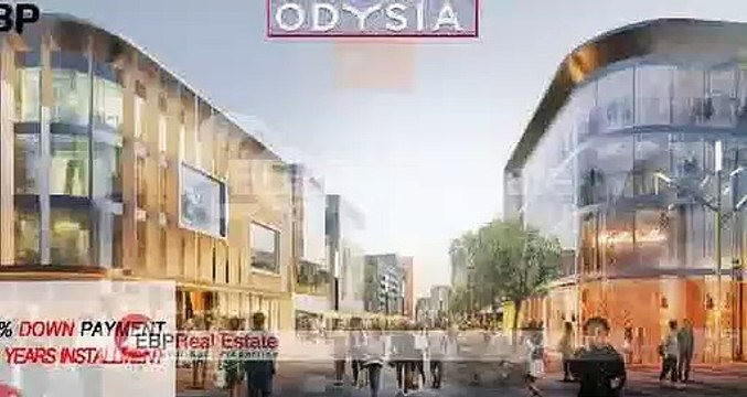 شقة نصف تشطيب للبيع بالقسط علي 8 سنوات في اوديسيا مدينة المستقبل