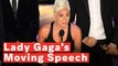 Lady Gaga Gives Tearful Oscars Acceptance Speech: 'It's About Not Giving Up'