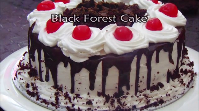 Black Forest Cake without Oven - Bakery style Black forest cake