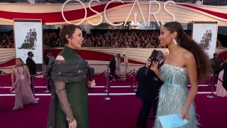 Olivia Colman Oscars 2019 Red Carpet Interview