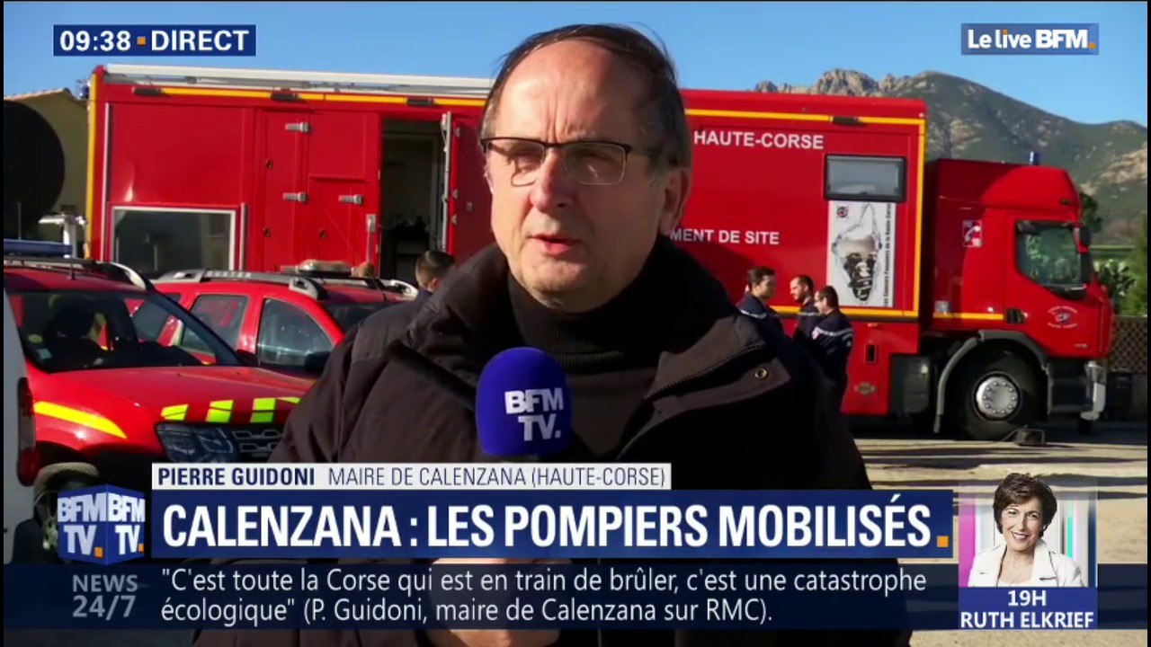 Incendies en Corse: le maire de Calenzana rapporte que "le feu n'est pas maîtrisé", mais il reste confiant