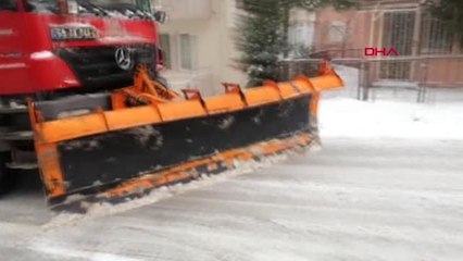 Tekirdağ'da Kar Temizleme Çalışmaları