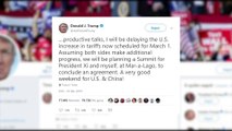 Trump anuncia que aplazará el aumento de los aranceles a China