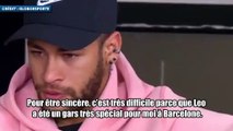 Neymar ému aux larmes en évoquant sa relation avec Lionel Messi