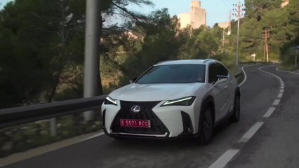 The new Lexus UX 250h in White Driving Video