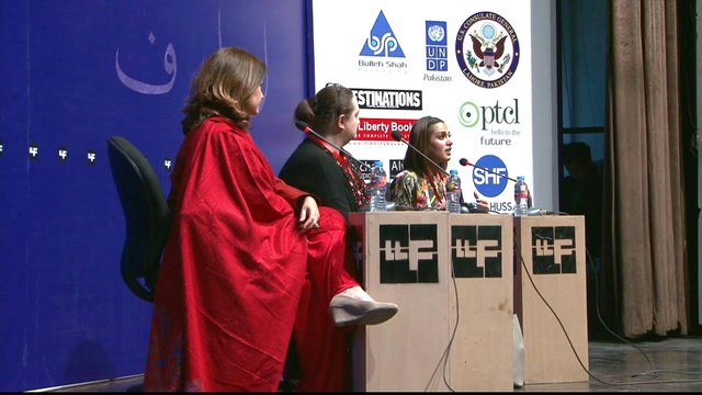 A literary festival in Pakistan's Lahore draws thousands