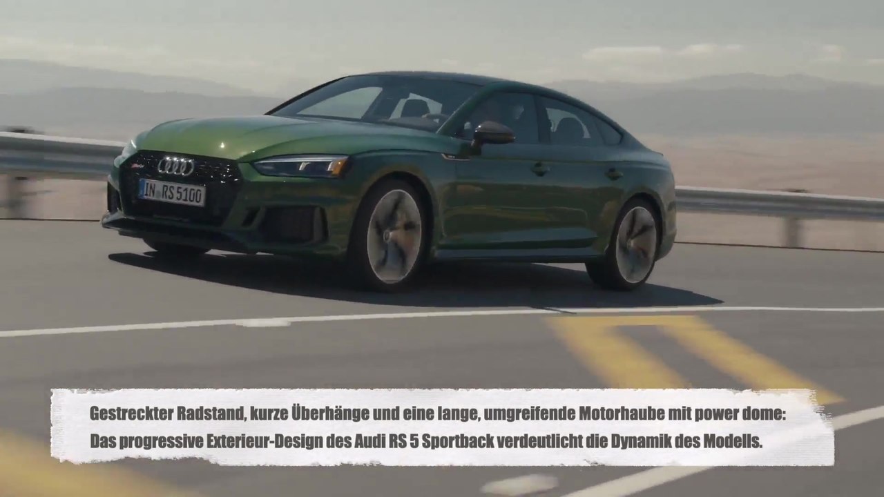 Überlegene Fahrleistung und emotionales Design - Audi RS 5 Sportback ab sofort bestellbar