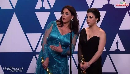 Rayka Zehtabchi and Melissa Berton in the Oscars 2019