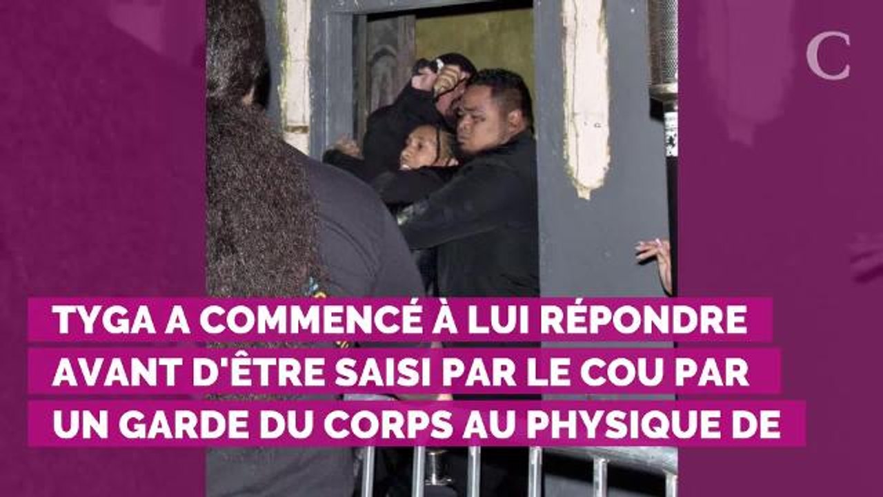 PHOTOS. Tyga, l'ex de Kylie Jenner, se fait violemment éjecter d'une soirée par un garde du corps