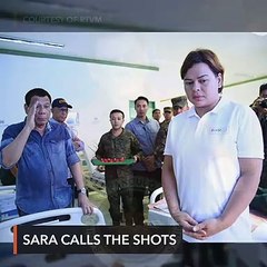 Duterte: Inday Sara is the one who calls the shots