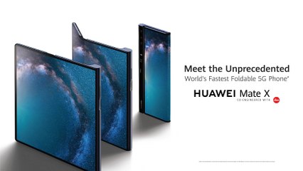 Tải video: أسرع هاتف ذكي قابل للطي لشبكة الجيل الخامس: HUAWEI Mate X