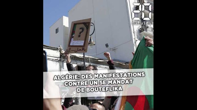 Algérie: Des centaines de manifestants contre un 5e mandat de Bouteflika