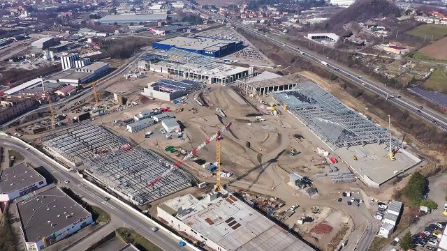 Le chantier Steel vu du ciel