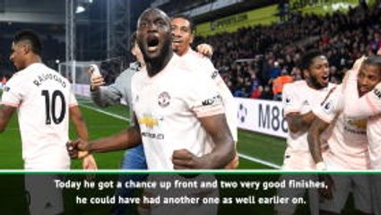 Rashford's form kept two-goal Lukaku out wide - Solskjaer