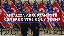Trump dice que se retiró de cumbre con Kim porque le pidió levantar sanciones