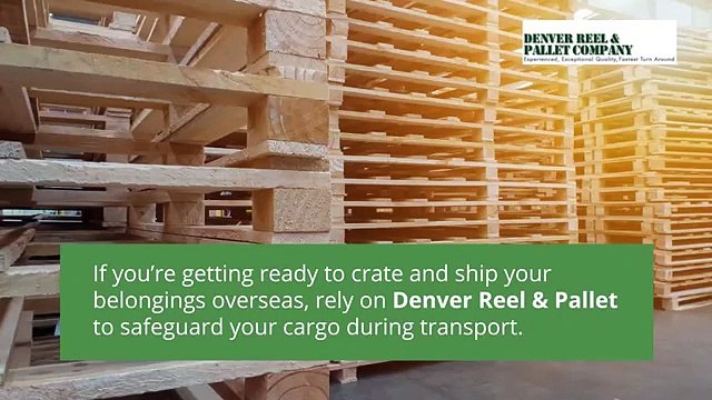 ISPM certified shipping crates From Denver Reel and Pallet Company