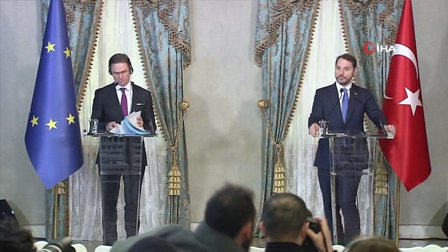 Hazine ve Maliye Bakanı Berat Albayrak, 'AB-Türkiye Yüksek Düzeyde Ekonomik Diyalog Toplantısı' sonrası açıklamalarda bulundu