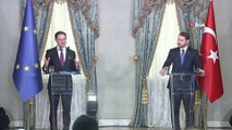 Hazine ve Maliye Bakanı Berat Albayrak, 'AB-Türkiye Yüksek Düzeyde Ekonomik Diyalog Toplantısı' sonrası açıklamalarda bulundu