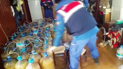 Bursa'da bin 400 litre kaçak alkol ele geçirildi