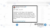 كرة قدم: كأس كاراباو: تواصل اجتماعي - كيبا يرفض الإستبدال في نهائي كأس كاراباو