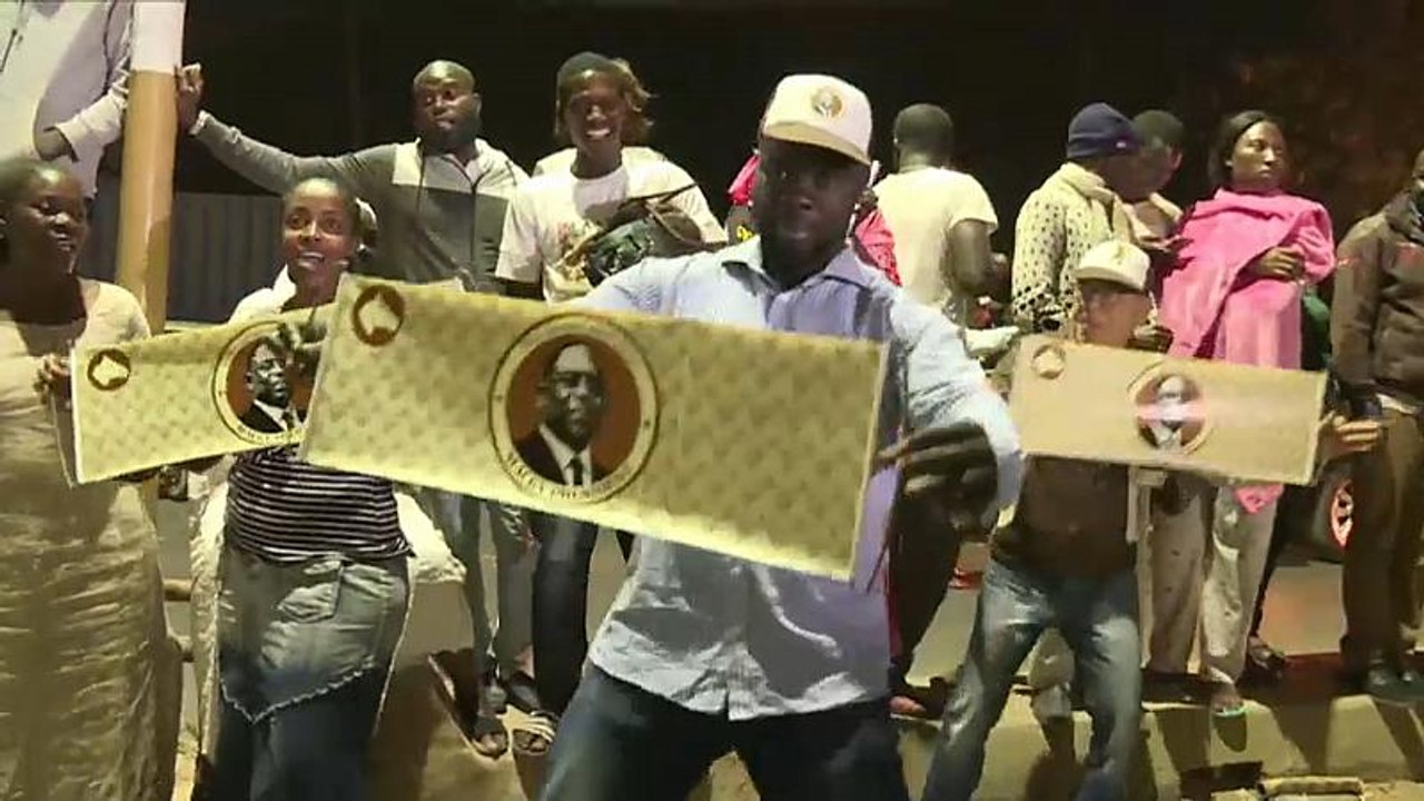 Senegal: macky sall feiert schon