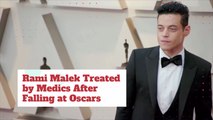 Rami Malek Fell At Oscars But Champagne Won Out