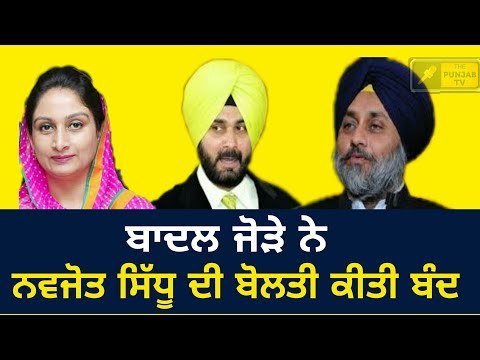 ਬਾਦਲਾਂ ਨੇ ਫਿਰ ਘੇਰਿਆ ਨਵਜੋਤ ਸਿੱਧੂ Harsimrat Badal and Sukhbir Badal on Navjot Sidhu