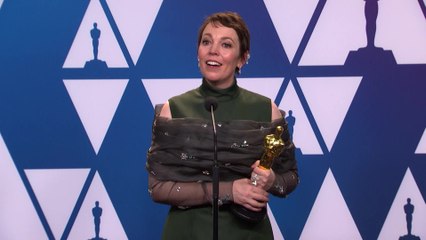 2019 Oscar Best Actress Winner Olivia Colman's Backstage Interview