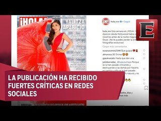 Revista Hola abusa del photoshop en portada de Yalitza Aparicio