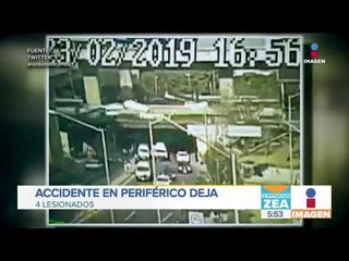 Combi cae desde Periférico; persona se salva de morir aplastada | Noticias con Francisco Zea