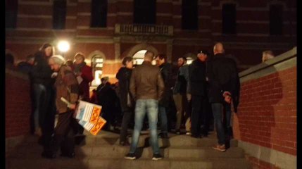 Frameries manif Clarebout